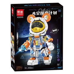 minGDi LEIBAO K2240 Xếp hình lắp ráp ghép mô hình Chương trình khám phá không gian: Gấu không gian vũ trụ