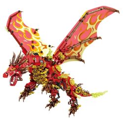 KAZI GBL BOZHI KY8150 FlameDragon Xếp hình lắp ráp ghép mô hình Thiết bị cơ khí Hỏa Long