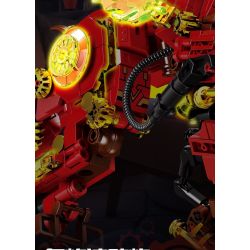 KAZI GBL BOZHI KY8150 FlameDragon Xếp hình lắp ráp ghép mô hình Thiết bị cơ khí Hỏa Long