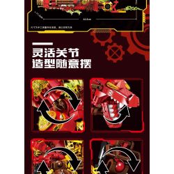 KAZI GBL BOZHI KY8150 FlameDragon Xếp hình lắp ráp ghép mô hình Thiết bị cơ khí Hỏa Long