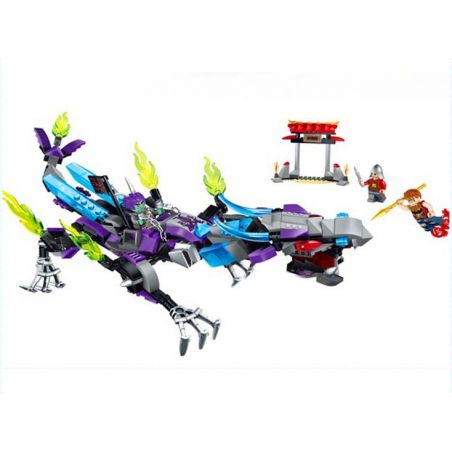 Enlighten 2211 Qman 2211 non  ĐẠI CHIẾN RỒNG bộ đồ chơi xếp lắp ráp ghép mô hình Creation Of The Gods NEZHA CONQUERS THE DRAGON Phong Thần 338 khối