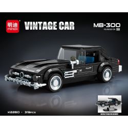 minGDi LEIBAO K2260 Vintage Car MB-300 Xếp hình lắp ráp ghép mô hình Xe cổ điển MB-300
