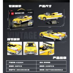 minGDi LEIBAO K2264 Vintage Car CD-EBZ Xếp hình lắp ráp ghép mô hình Xe cổ điển CD-EBZ