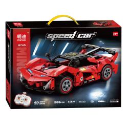 minGDi LEIBAO 8745 Xếp hình lắp ráp ghép mô hình Xe đua điều khiển từ xa 1:24