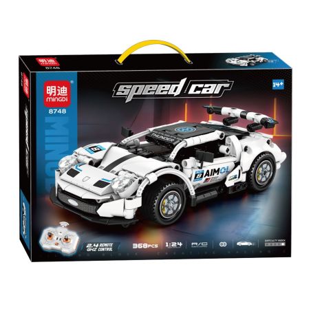 minGDi LEIBAO 8748 Xếp hình lắp ráp ghép mô hình Xe đua điều khiển từ xa 1:24