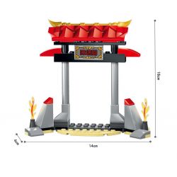 Enlighten 2211 Qman 2211 non  ĐẠI CHIẾN RỒNG bộ đồ chơi xếp lắp ráp ghép mô hình Creation Of The Gods NEZHA CONQUERS THE DRAGON Phong Thần 338 khối