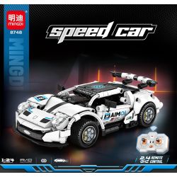 minGDi LEIBAO 8748 Xếp hình lắp ráp ghép mô hình Xe đua điều khiển từ xa 1:24
