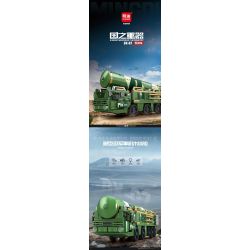 minGDi LEIBAO K3119 Xếp hình lắp ráp ghép mô hình Vũ khí quan trọng nhất của đất nước: Xe tên lửa DX-07