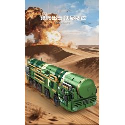 minGDi LEIBAO K3119 Xếp hình lắp ráp ghép mô hình Vũ khí quan trọng nhất của đất nước: Xe tên lửa DX-07