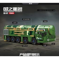 minGDi LEIBAO K3119 Xếp hình lắp ráp ghép mô hình Vũ khí quan trọng nhất của đất nước: Xe tên lửa DX-07