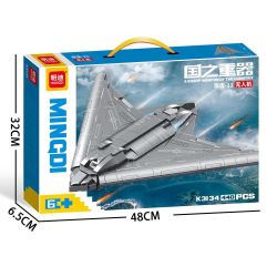 minGDi LEIBAO K3134 Xếp hình lắp ráp ghép mô hình Vũ khí quan trọng nhất của đất nước: Máy bay không người lái Attack-11