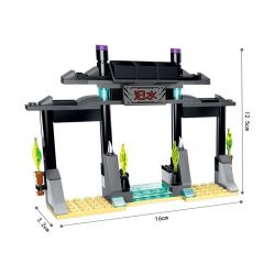 Enlighten 2212 Qman 2212 non  XE LƯỠI ĐAO bộ đồ chơi xếp lắp ráp ghép mô hình Creation Of The Gods DEMON BLADE TRUCK Phong Thần 314 khối