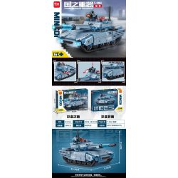 minGDi LEIBAO K3156 Xếp hình lắp ráp ghép mô hình Vũ khí quan trọng nhất của đất nước: xe tăng T-28U