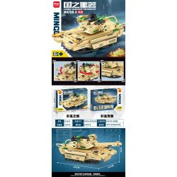 minGDi LEIBAO K3157 Xếp hình lắp ráp ghép mô hình Vũ khí quan trọng nhất của đất nước: xe tăng M4709-x