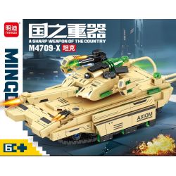 minGDi LEIBAO K3157 Xếp hình lắp ráp ghép mô hình Vũ khí quan trọng nhất của đất nước: xe tăng M4709-x
