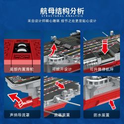 WOMA C0864 Xếp hình lắp ráp ghép mô hình tàu sân bay