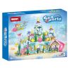 WOMA 11833 Sea World：Furina's Palace Dream Castle Xếp hình lắp ráp ghép mô hình Lâu đài dưới biển
