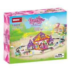 WOMA 19070 Fairy Land：Angles Merry Go Round Xếp hình lắp ráp ghép mô hình Thành phố trong mơ: Tàu lượn siêu tốc