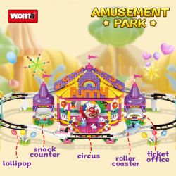 WOMA 19070 Fairy Land：Angles Merry Go Round Xếp hình lắp ráp ghép mô hình Thành phố trong mơ: Tàu lượn siêu tốc