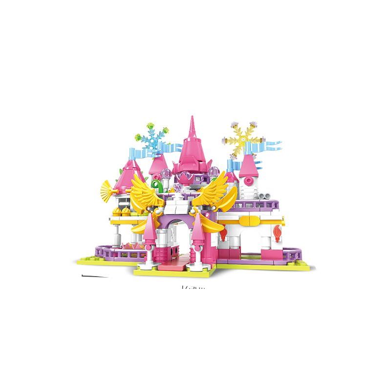WOMA 11829 Fairy Land：Blossomspire Castle Xếp hình lắp ráp ghép mô hình Thành Phố Trong Mơ: Lâu Đài Tháp Hoa