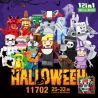 WOMA 11702 Halloween Devil Book Xếp hình lắp ráp ghép mô hình Sách ma quỷ Halloween 12 loại