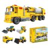 WOMA 11528 Concrete Mixer Truck Xếp hình lắp ráp ghép mô hình Xe kỹ thuật bốn trong một