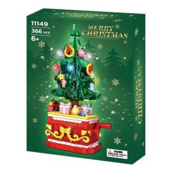 WOMA 11149 Rotating Christmas Tree Xếp hình lắp ráp ghép mô hình cây thông giáng sinh
