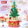 WOMA 11149 Rotating Christmas Tree Xếp hình lắp ráp ghép mô hình cây thông giáng sinh