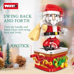 WOMA 11148 Swing Santa Claus Xếp hình lắp ráp ghép mô hình Ông già Noel