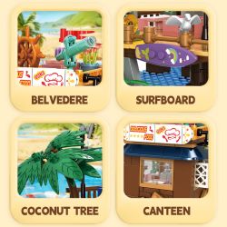 WOMA 41136 GO FISHING Xếp hình lắp ráp ghép mô hình bến tàu đánh cá