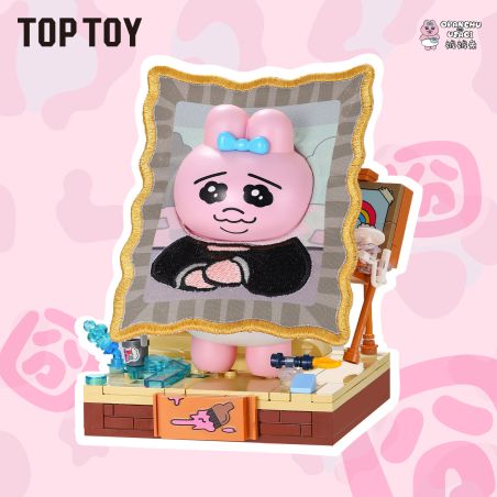 TOP TOY TC2617 Xếp hình lắp ráp ghép mô hình Cuộc sống hàng ngày của chú thỏ Pantrous 囧囧囧 Blind Box
