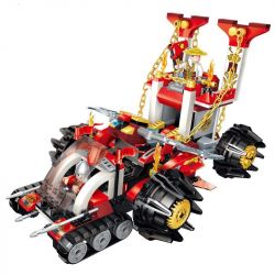 Enlighten 2215 Qman 2215 non  XE TĂNG CHỈ HUY bộ đồ chơi xếp lắp ráp ghép mô hình Creation Of The Gods COMMANDER CHARIOT Phong Thần 401 khối