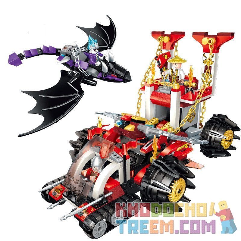 Enlighten 2215 Qman 2215 non  XE TĂNG CHỈ HUY bộ đồ chơi xếp lắp ráp ghép mô hình Creation Of The Gods COMMANDER CHARIOT Phong Thần 401 khối