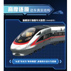 TOP TOY TC1228 Xếp hình lắp ráp ghép mô hình Vũ khí quan trọng nhất của một cường quốc: Đường sắt cao tốc Fuxing CR400
