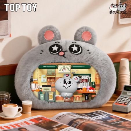TOP TOY TC3612 Coffee House Xếp hình lắp ráp ghép mô hình Có chuyên ngành diệt chuột: cà phê thuốc diệt chuột