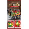 JAKI JK5160 Xếp hình lắp ráp ghép mô hình Chuyến tàu Giáng sinh đầy màu sắc: Đầu máy ma thuật thị trấn Giáng sinh