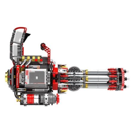 JAKI KK001 Xếp hình lắp ráp ghép mô hình Cỗ máy hoang dã: Máy xé áo giáp hạng nặng Gatling