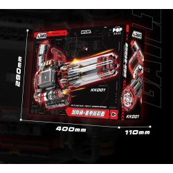 JAKI KK001 Xếp hình lắp ráp ghép mô hình Cỗ máy hoang dã: Máy xé áo giáp hạng nặng Gatling