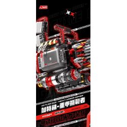 JAKI KK001 Xếp hình lắp ráp ghép mô hình Cỗ máy hoang dã: Máy xé áo giáp hạng nặng Gatling