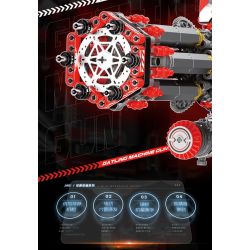 JAKI KK001 Xếp hình lắp ráp ghép mô hình Cỗ máy hoang dã: Máy xé áo giáp hạng nặng Gatling