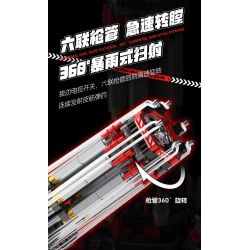 JAKI KK001 Xếp hình lắp ráp ghép mô hình Cỗ máy hoang dã: Máy xé áo giáp hạng nặng Gatling
