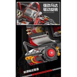 JAKI KK001 Xếp hình lắp ráp ghép mô hình Cỗ máy hoang dã: Máy xé áo giáp hạng nặng Gatling