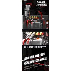 JAKI KK001 Xếp hình lắp ráp ghép mô hình Cỗ máy hoang dã: Máy xé áo giáp hạng nặng Gatling