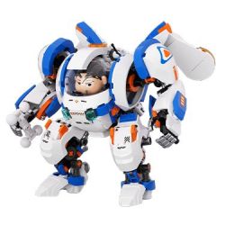 JAKI HK605 Xếp hình lắp ráp ghép mô hình Crayon Shin-chan: Bộ giáp nhỏ màu trắng dễ thương