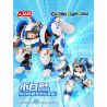 JAKI HK605 Xếp hình lắp ráp ghép mô hình Crayon Shin-chan: Bộ giáp nhỏ màu trắng dễ thương