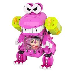 JAKI HK607 Xếp hình lắp ráp ghép mô hình Crayon Shin-chan: Bộ giáp dễ thương của ông Crocodile Mountain