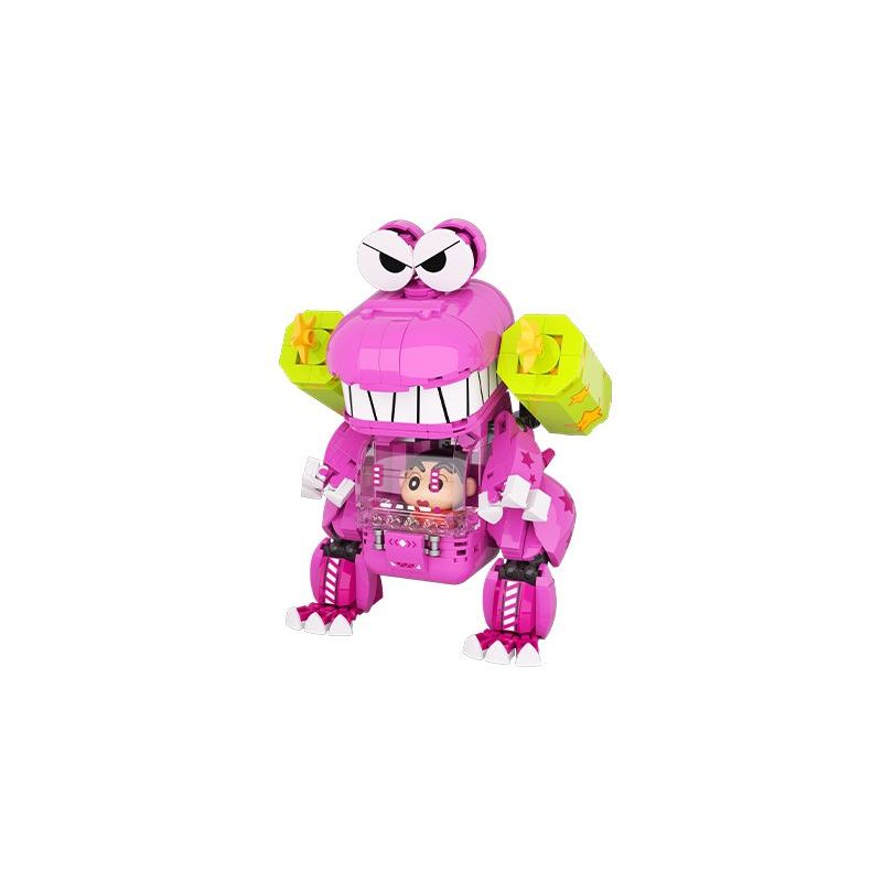 JAKI HK607 Xếp hình lắp ráp ghép mô hình Crayon Shin-chan: Bộ giáp dễ thương của ông Crocodile Mountain