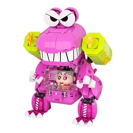 JAKI HK607 Xếp hình lắp ráp ghép mô hình Crayon Shin-chan: Bộ giáp dễ thương của ông Crocodile Mountain