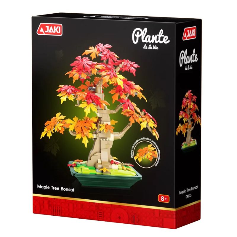 JAKI DK025 Xếp hình lắp ráp ghép mô hình chậu cây phong
