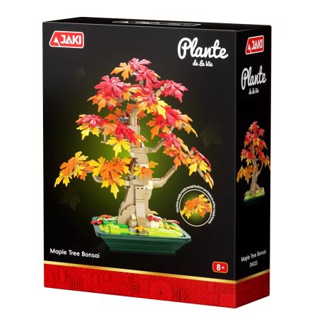 JAKI DK025 Xếp hình lắp ráp ghép mô hình chậu cây phong